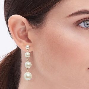 J. Crew drop pearl earrings